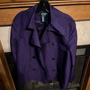 Ralph Lauren Rain Peacoat, Size L, Nylon blend